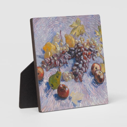 Appels, peren, citroenen en druiven | kunstwerk fotoplaat (Voorkant)