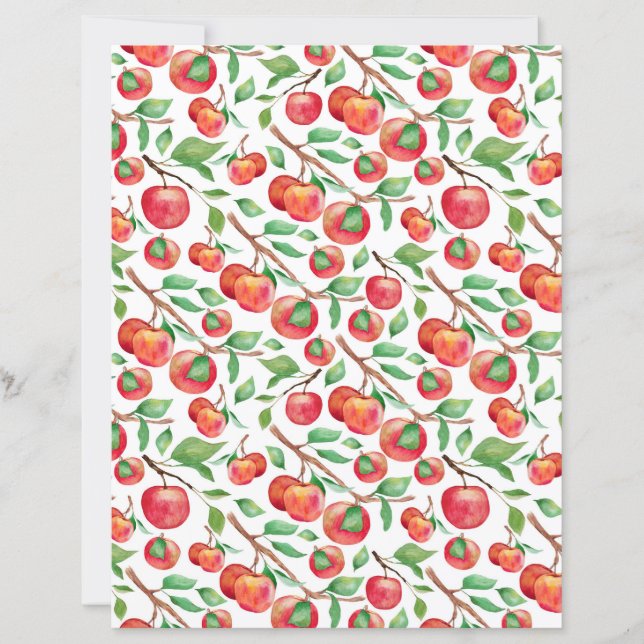 Appels scrapbookpapier (Voorkant)