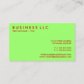 appels. visitekaartje (Achterkant)