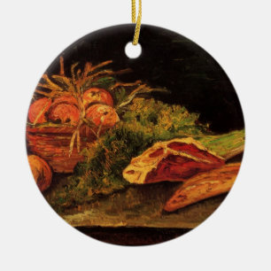 Appels, vlees en een broodje door Vincent van Gogh Keramisch Ornament