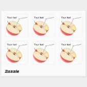 Appelsap Vierkante Sticker (Vel)