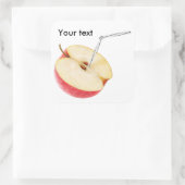 Appelsap Vierkante Sticker (Tas)