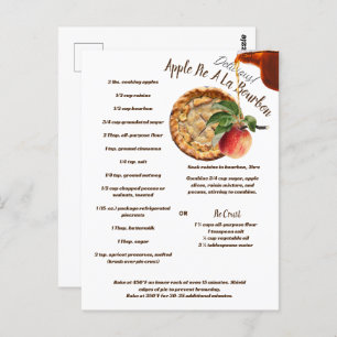 Appeltaart A La Bourbon recept Briefkaart