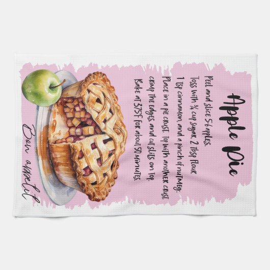 Appeltaart bakken recept theedoek (Horizontaal)