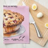 Appeltaart bakken recept theedoek (Quarter Fold)