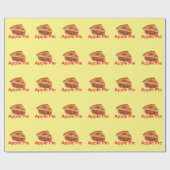 Appeltaart dessert cadeaupapier (Vlak)