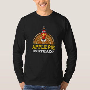 Appeltaart in plaats van Thanksgiving taart Black T-shirt