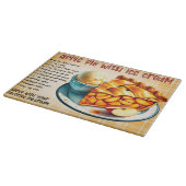 Appeltaart met ijsrecept snijplank (Hoek)