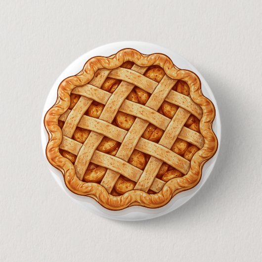 Appeltaart Ronde Button 5,7 Cm (Voorkant)