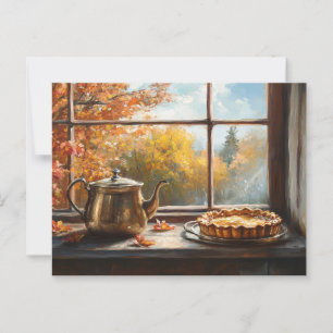 Appeltaart Rustieke Keuken Setting Briefkaart