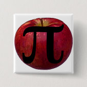 Appeltaart Vierkante Button 5,1 Cm (Voorkant)