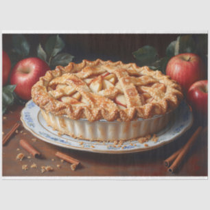 Appeltaart Vintage Geïnspireerde Schildering Decou Tissuepapier