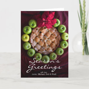 Appeltaart wordt gemaakt om als de kroon die van feestdagen kaart