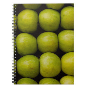 Appelvruchten levensmiddelengroene appels notitieboek