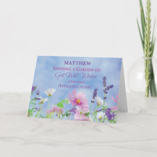 Appendectomie Get Well Wildflowers Kaart