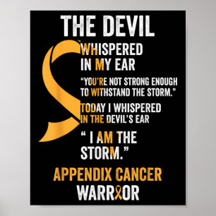 Appendix Kanker Awareness Lint T-Shirten Poster