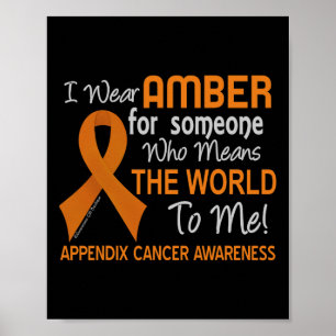 Appendix kanker voor iemand die voor mij wereld be poster