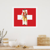 Appenzell Innerrhoden Trachten Affiche du pavillon (Cuisine)