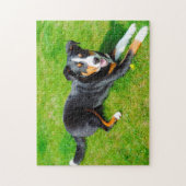 Appenzell Mountain Dogs. Legpuzzel (Verticaal)