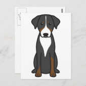 Appenzeller Sennenhund Briefkaart (Voorkant / Achterkant)