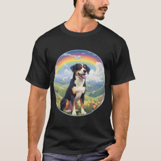 Appenzeller Sennenhund Rainbow Bridge Cute Puppy T-shirt