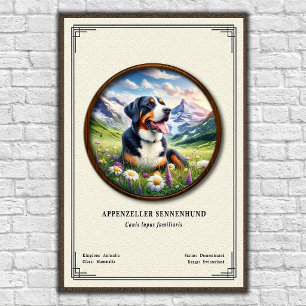 Appenzeller Sennenhund Zoölogische Serie Poster