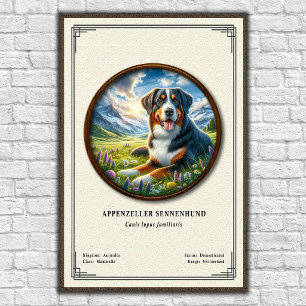 Appenzeller Sennenhund Zoölogische Serie Poster