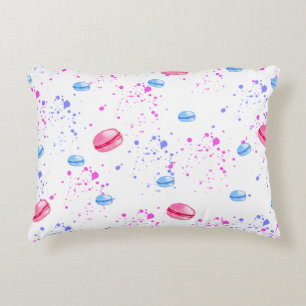 Appetitie makelaars in waterverf splatters accent kussen