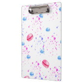 Appetitie makelaars in waterverf splatters klembord (Links)