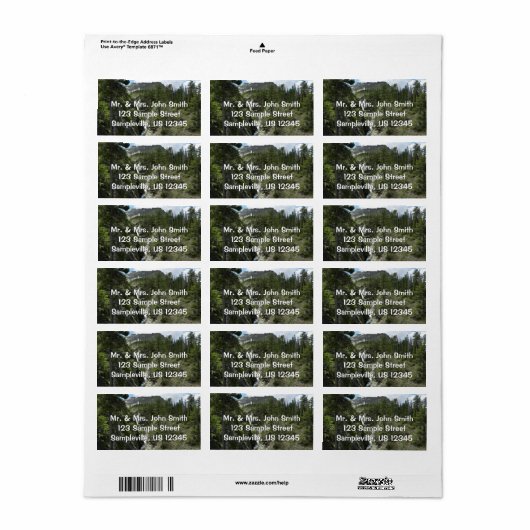Appistoki Herfsten en piek in Glacier National Par Etiket (Full Sheet)