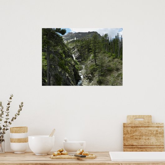 Appistoki Herfsten en piek in Glacier National Par Poster (Keuken)