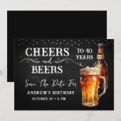 Applaus en bier elk jaar Sla de datum op Kaart (Voorkant / Achterkant)