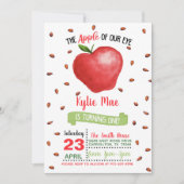 Apple 1er anniversaire Invitation - Pomme de notre (Devant)