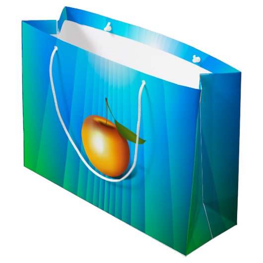 Apple 3-d groot cadeauzakje (Achterkant Gekanteld)