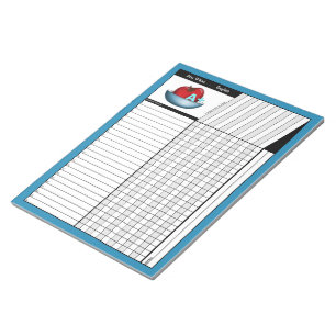 Apple A+ Blue Teachers Grade Sheets Notepad Notitieblok
