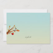 Apple Autumn Picking Invitation Kaart (Achterkant)