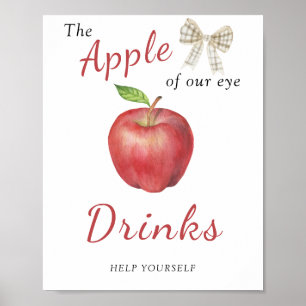 Apple baby shower - DRANKEN Poster