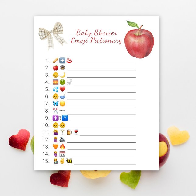 Apple baby shower emoji Pictionary spel (Creator heeft geüpload)