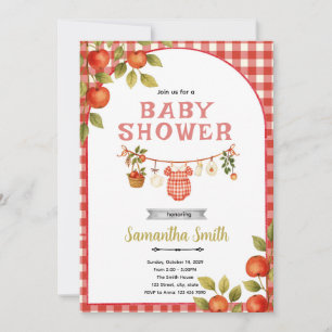 Apple baby shower Feest Uitnodiging