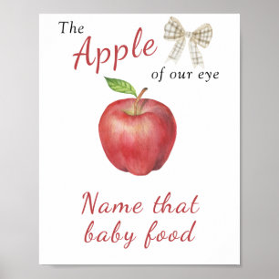 Apple baby shower - Raad de babyvoeding Poster