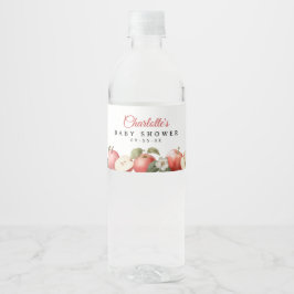 Apple-Baby shower Waterfles Etiket