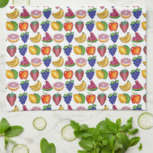 Apple Banana Lemon Limoen Grapes Berry Fruit Salad Theedoek (Gevouwen)