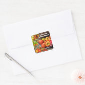 Apple Basket Autumn Greetings Rechthoekige Sticker (Envelop)