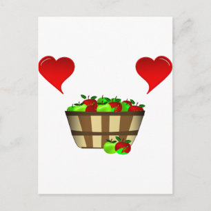 Apple Basket Love Briefkaart