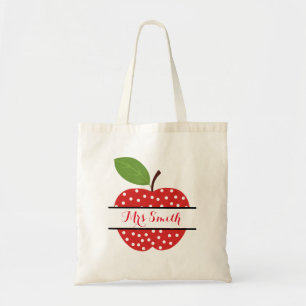 Apple bedankt leraar tote bag
