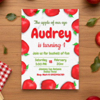 Apple Birthday Uitnodiging