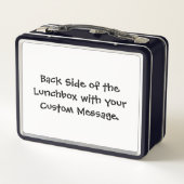 Apple Black Metal Lunch Box (Achterkant)