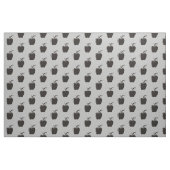 Apple Black Pattern Stof (Fat Quarter)