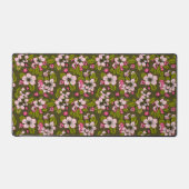 Apple-bloesem op donkergroen bureaumat (Voorkant)