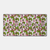 Apple-bloesem op wit bureaumat (Voorkant)